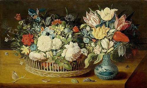 Affiche Nature Morte Fleurs Osias Beert Grand Tableau pour Décoration Salon