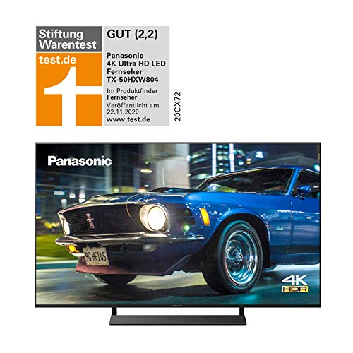 TX-50HXW804 UHD 4K Fernseher (LED TV 50 Zoll / 126 cm, HDR, Quattro Tuner, Smart TV, Alexa, USB Recording) [Energieklasse A+]