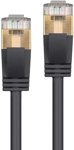 Miniatura 2 de Monoprice SlimRun - Cable de conexión Ethernet Cat6A, cable de Internet de red, RJ45, trenzado, STP, cable de cobre puro desnudo, 36 AWG, 1 pie,