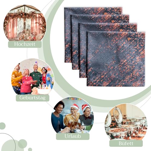 Maison d'Hermine Stoffservietten 100% Baumwolle (45 cm x 45cm, 4er-Set) – Ansicht 5