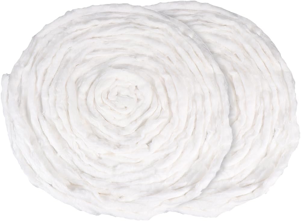 Lurrose Cotton Beauty Coil Balls 7 Oz 2 Bags Salon Cotton Roll for Hair Perms Manicures Nail Art and Makeup Use