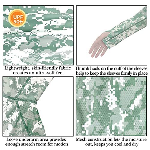 Riverruns UPF 50+ Fishing Hoodie, Sun Hooded Shirt, Sun Protection Long Sleeves Shirt for Men3