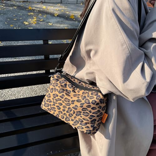 Casual Crossbody Bag Leopard Print Small Messenger Bag Hobo Shoulder Bag Travel Daypacks2