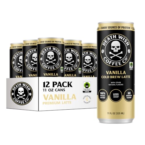 Death Wish Coffee Vanilla Cold Brew Latte
