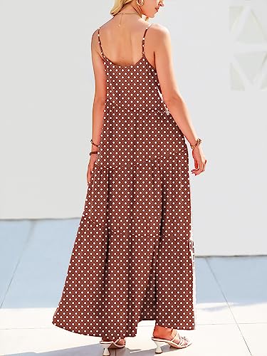 Image of ANRABESS Women Summer Casual Loose Sleeveless Sundress Spaghetti Strap Flowy Boho Linen Beach Vacation Maxi Long Dress