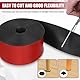 Neopren Gummistreifen, Gummimatte Vollgummi Gummiplatte für Bodenbeläge, Dichtungen, Vibrationsschutz, Anti-Rutsch, DIY Abdichtung und Stoßdämpfung (Rote Klebeband, 5mmx50mmx3m)