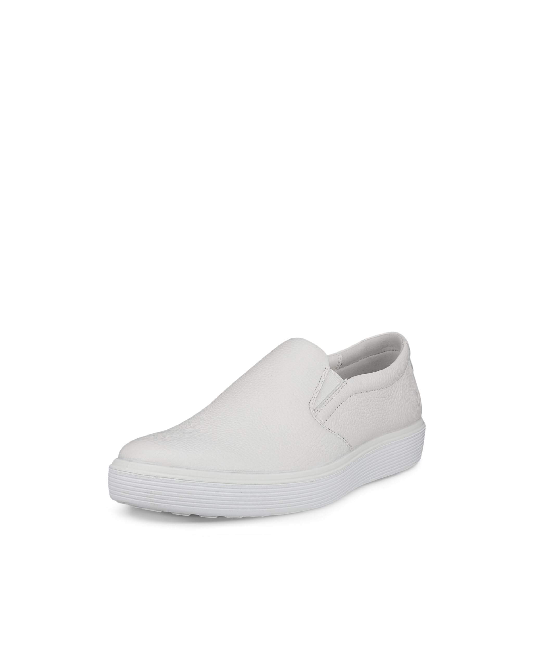 ECCO Men's Soft 60 Slip-on Sneaker, White, 12/12.5 UK