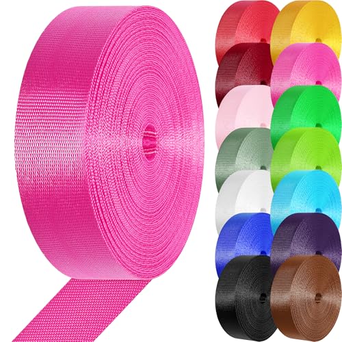 Image of Nylon Webbing 1 inch 1.5 inch Nylon Strap Webbing Straps, 3.3 10 25 50 Yards Webbing Strapping for Bags /Lawn Chair /Climbing Outdoors Crafting DIY Gear Repair