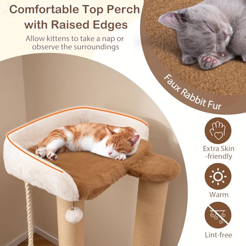 Árbol para Gatos Moderno de 44 Pulgadas para Interior miniatura 7
