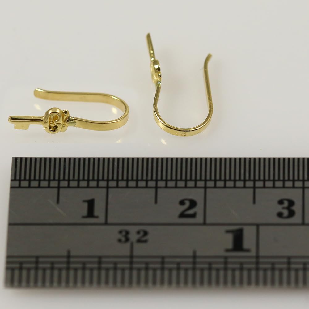 Pendiente para la nariz de oro amarillo macizo en relieve, sin perforación, anillo de nariz de imitación