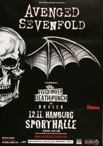 Avenged Sevenfold - Acid Rain HH 2013 - Poster, Concertposter