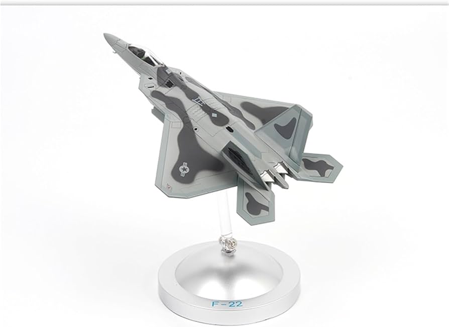 Amazon | 1 72 F-22 ラプター ステルス航空機モデル 戦闘機 合金製