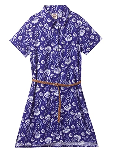 Image of Cub McPaws Girls Regular Rayon Red Color Fashion Shirt Dress | 4-12 Years