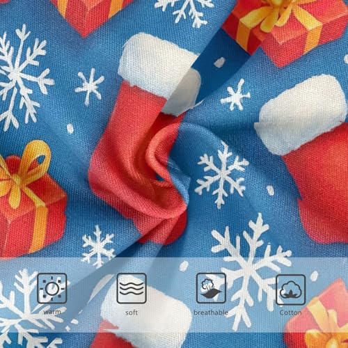 Joisal Red Christmas Stocking Snowflake Panties for Girl Girls Underwear Toddler Cotton Fancy Briefs Kids Undies 2t3