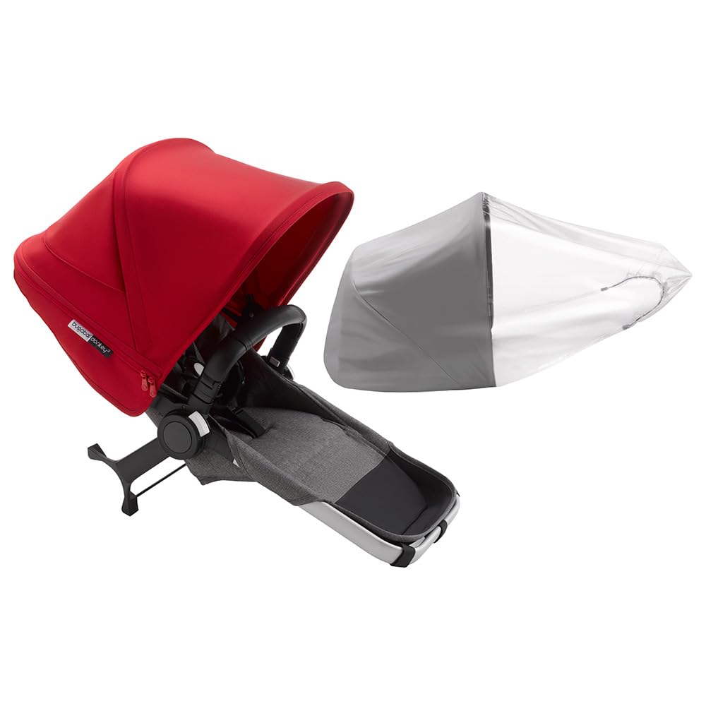 BugabooDonkey3 Duo Extension Complete - Grey Melange/Red