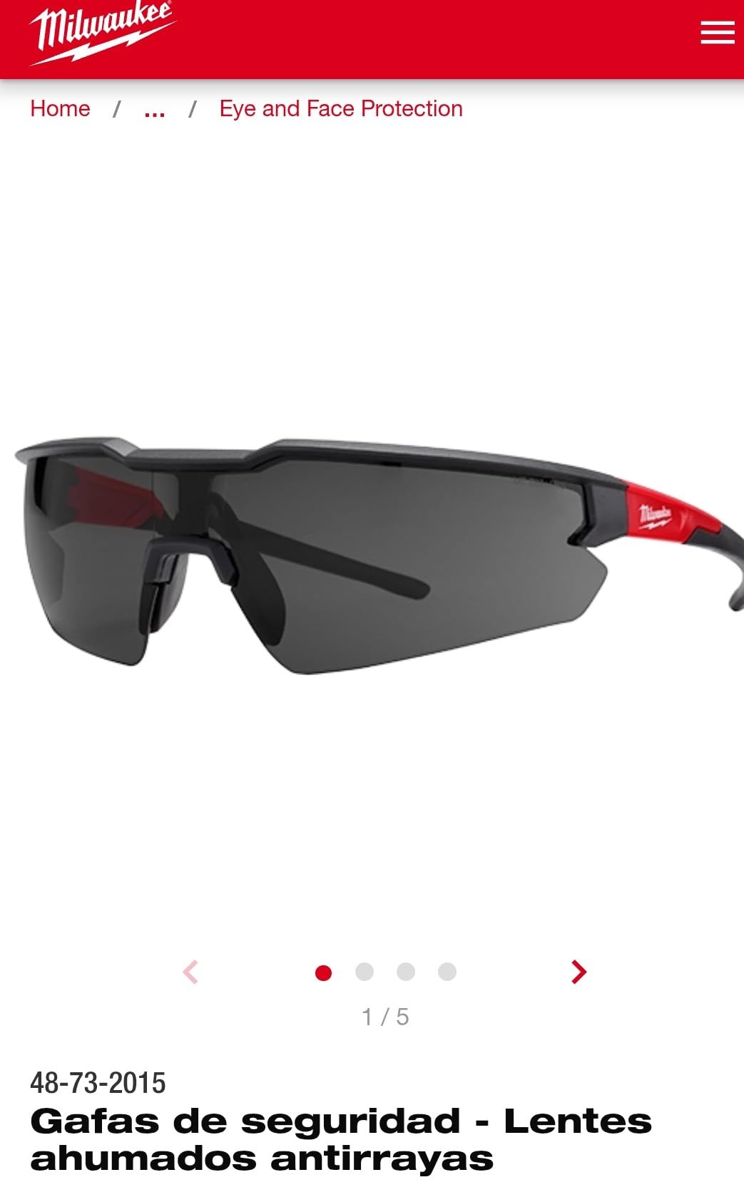 Milwaukee Anti-Fog Safety Glasses - Tinted Lens -2 Milwaukee Anti-Fog Safety Glasses - Tinted Lens -2