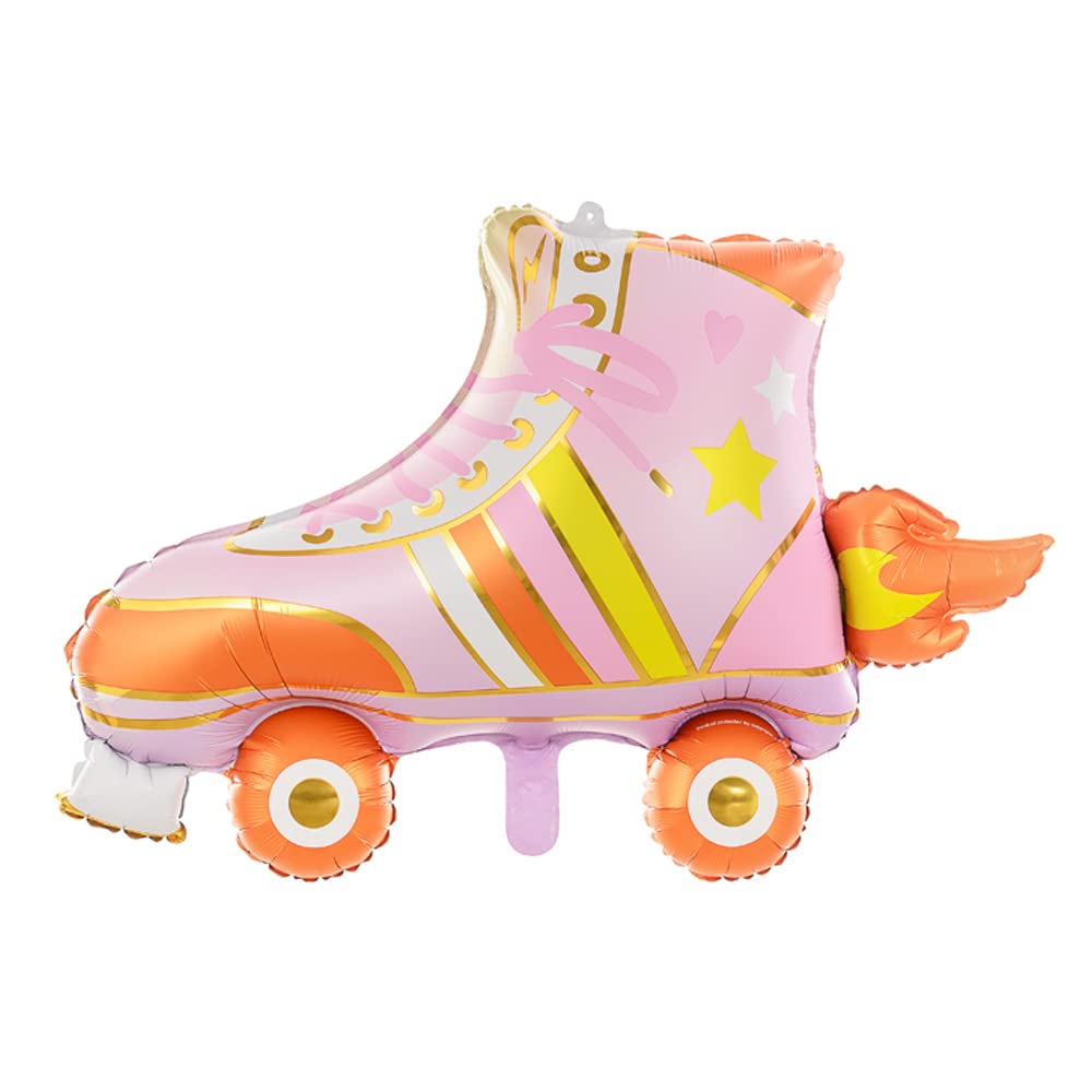 Large Roller Skate Foil Party Balloon, Girls Skating Party Decoration, Retro Party, Childrens Birthday Party Decoration Balloon Helium Air