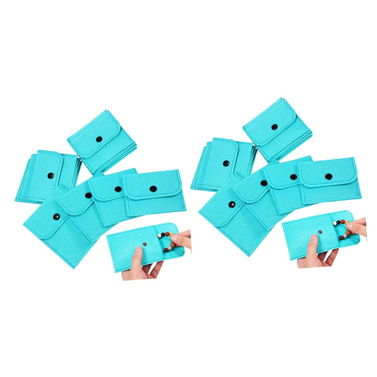 SAFIGLE24 Pcs Korean Jewelry Bag Decoration Storage Bag Bracelet Holder Jewelry Bags Jewelry Packaging for Small Business Bag Storage Organizer Jewelry Pouches Necklace Bags Felt