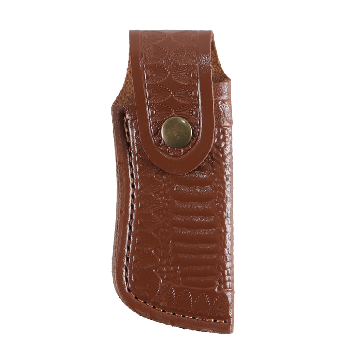 ACOLY Folding Holder Case,Portable Leather Sheath Holster Belt Pouch with Snap Closure and Belt Loop for Outdoor Climbing Camping Cycling Hiking