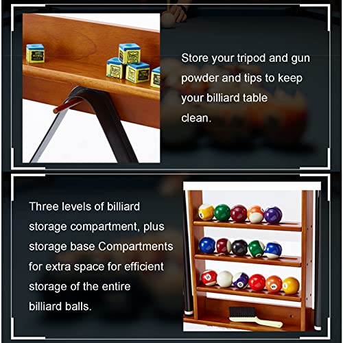 Organisateurs compacts d'accessoires de table de billard mural marron - 6