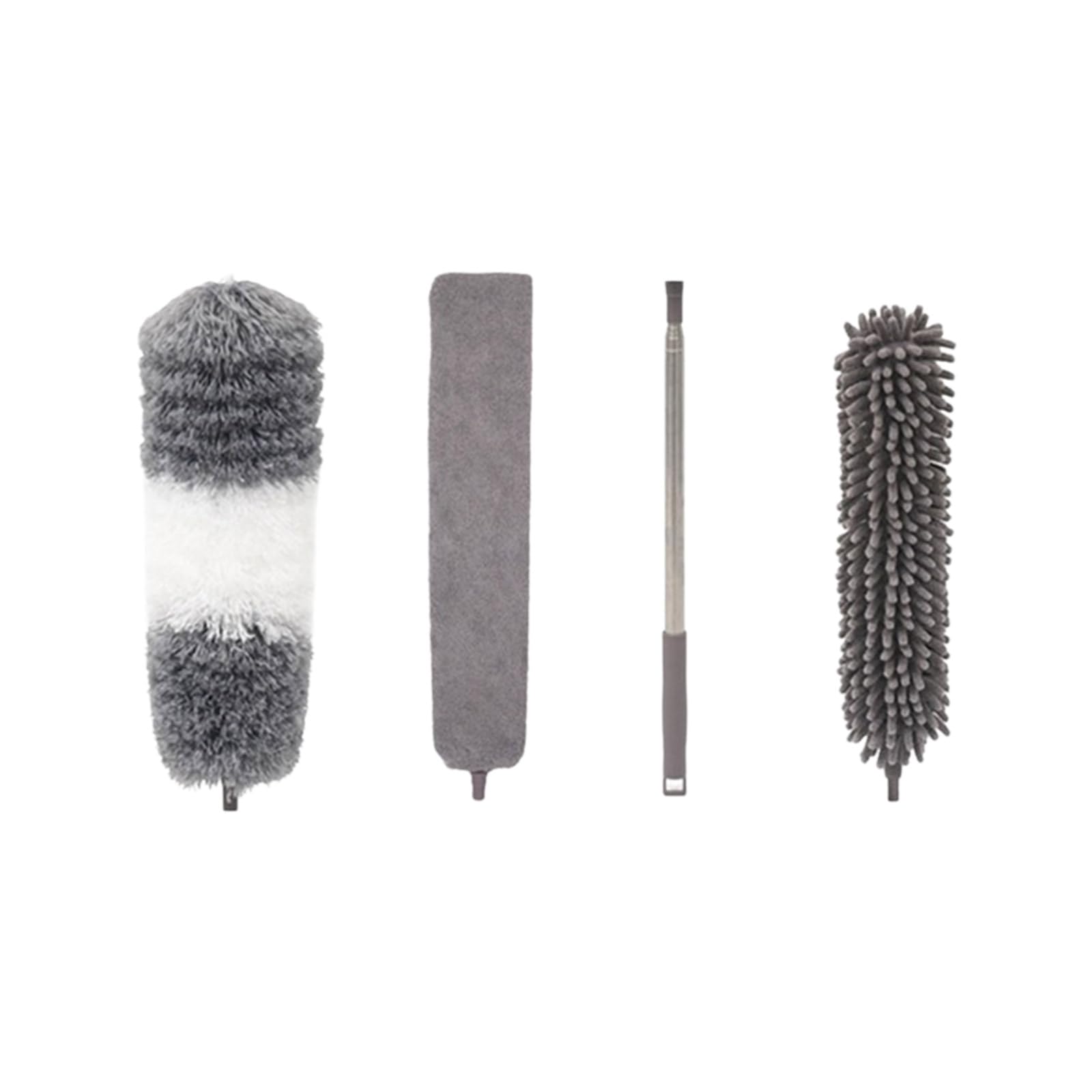 Professional Ceiling Brush with Telescoping Rod Ergonomic Grip Microfiber Cleaning for and Corner