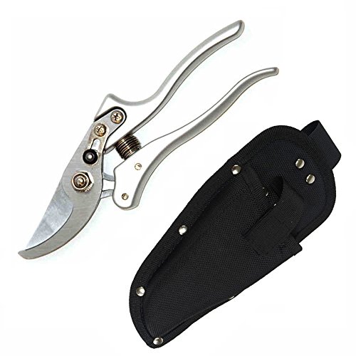 szdealhola 8-inch Pruning Shears Bypass Garden Tool Hand Pruner Metal Handle with a Sheath