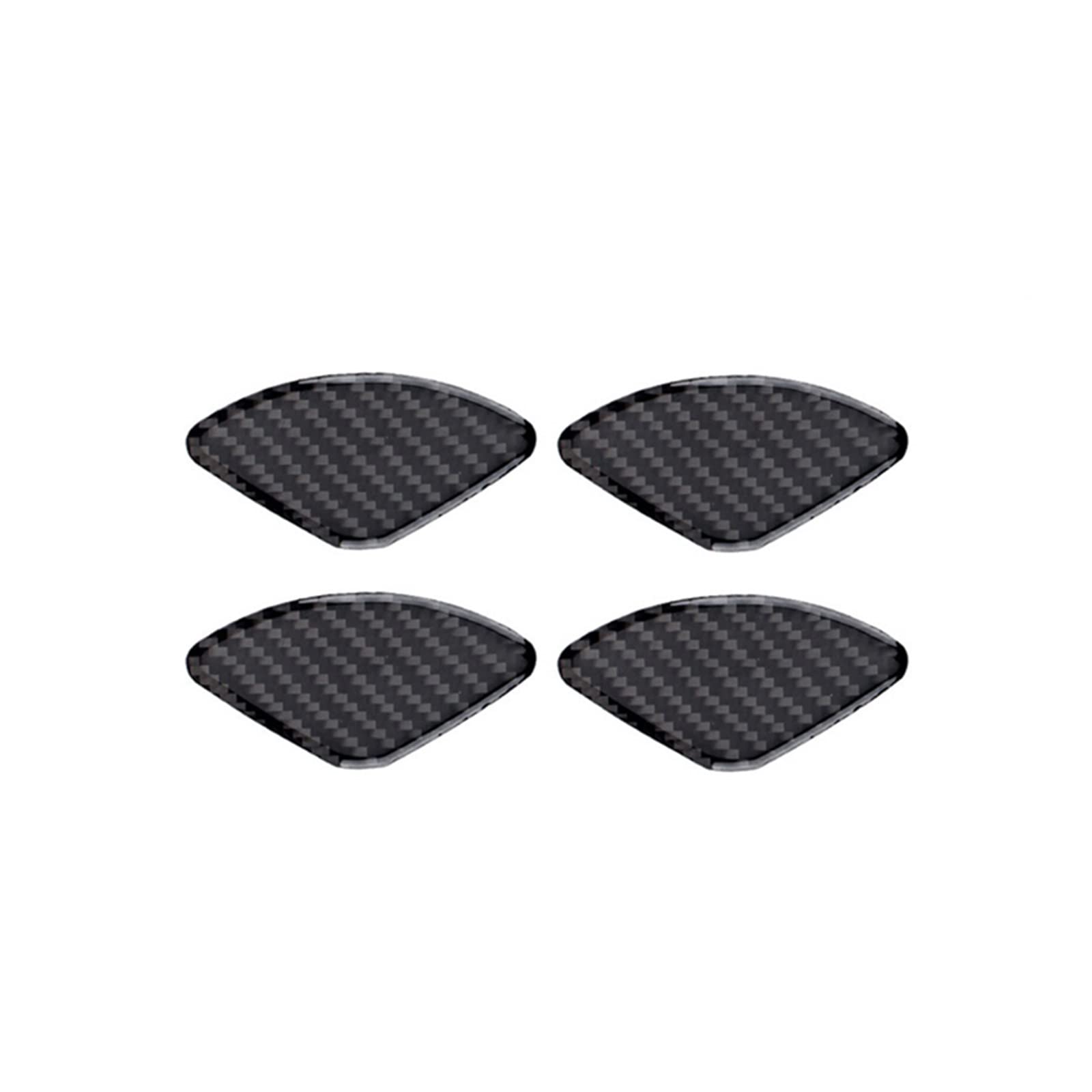 Interior Mouldings for CRV for C-RV 2007 2008 2009 2010 2011 Auto Door Inner Bowl Carbon Fiber Sticker Interior Moulding 4 Pieces Car Accessory(Door Bowl)