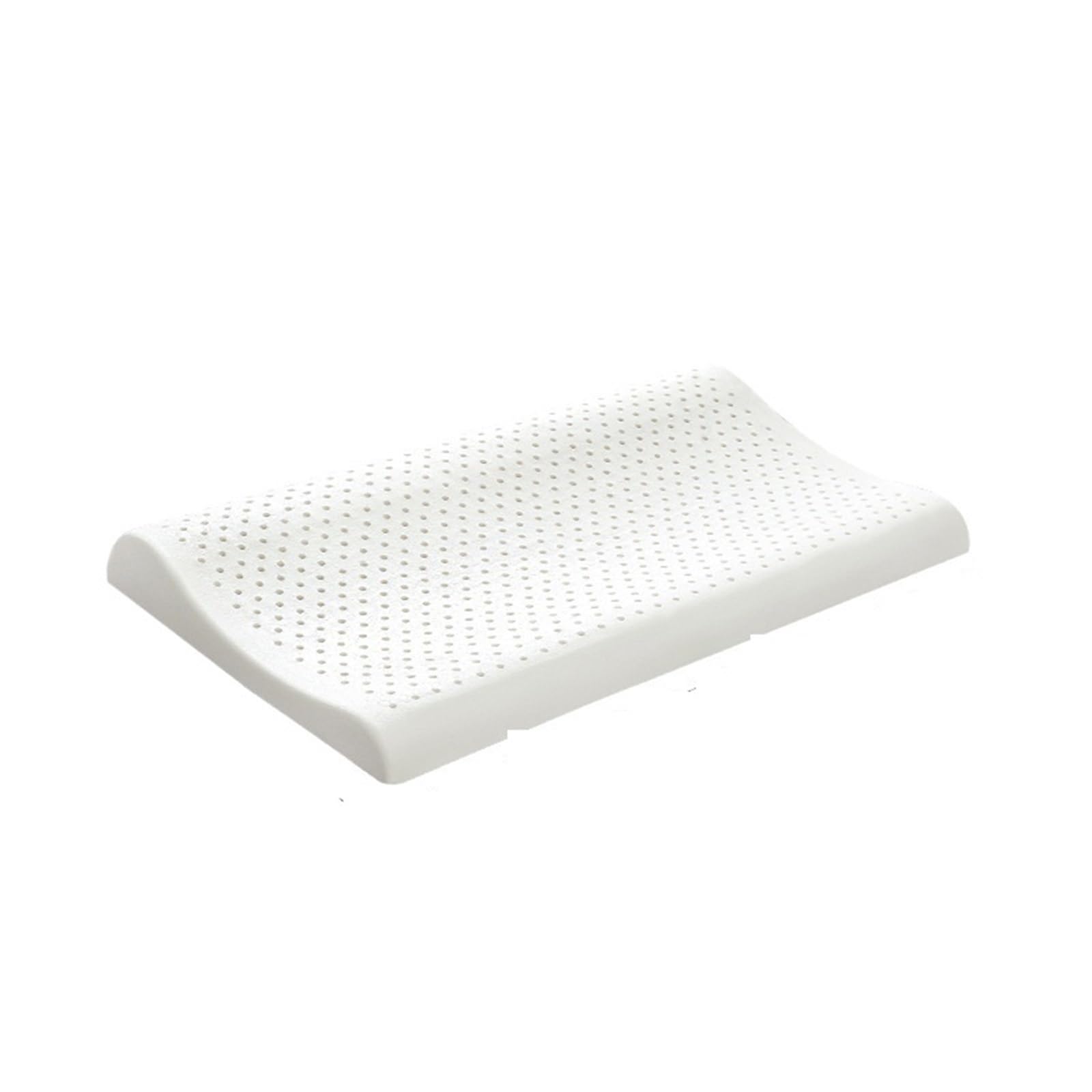 BNVEWR Pectin Pillow, Natural Latex Pillow Single Person Ultra-thin Core Rubber Low Pillows Helps Sleeping Cervical Protection,Breathable