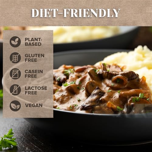 Road's End Organics Shiitake Mushroom Gravy Vegan - Mushrooms, Vegan Gravy Mix Packets, Vegetarian Gravy Organic, Gluten Free - 1 Ounce (Pack of 12)