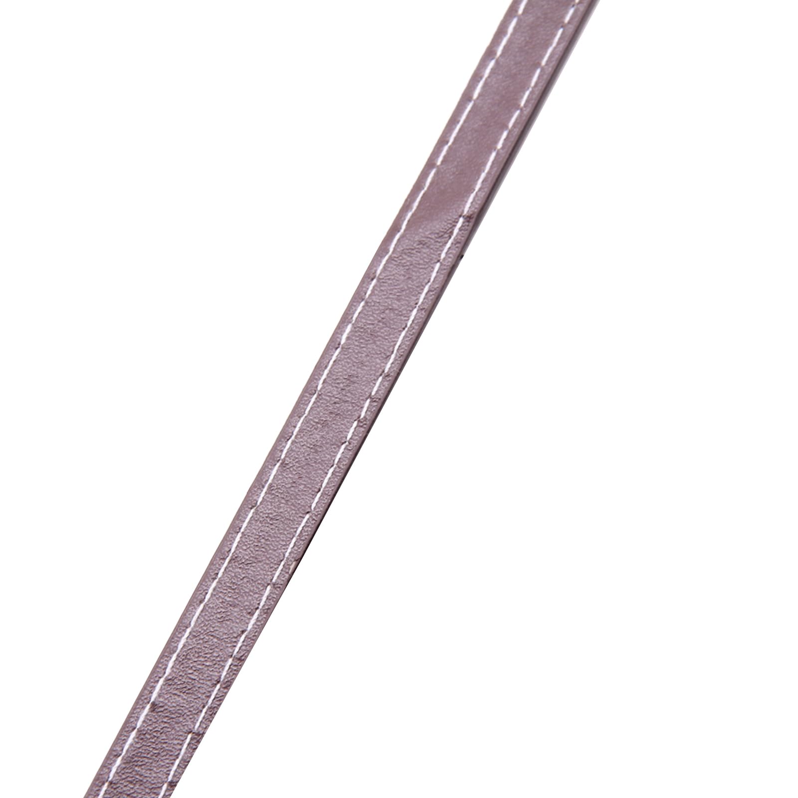 1cmx1.2m Flat Leather Strip Double Sided Flat Leather Cord for DIY Crafts Making, Coffee
