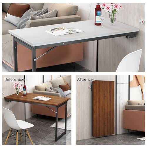 Table murale en bois massif minimaliste premium modèle Sle-b