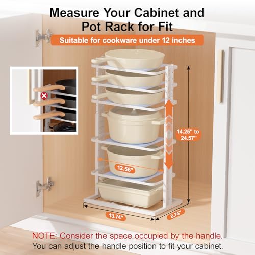 LAMU-Pots-and-Pans-Organizer-for-under-Cabinet-6-Tier-Heavy-Duty-Pan-Pot-Organizers-inside-Cabinet-Adjustable-14-to-2457-Pot-Rack-Kitchen-Cabinet-Organization-and-Storage-Holds-up-to-12-Cookware