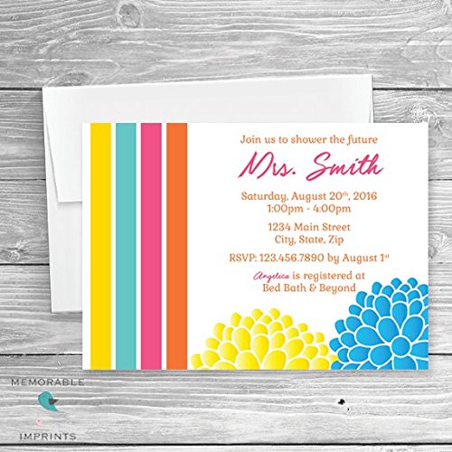 Summer Bridal Shower Invitation Summer Wedding