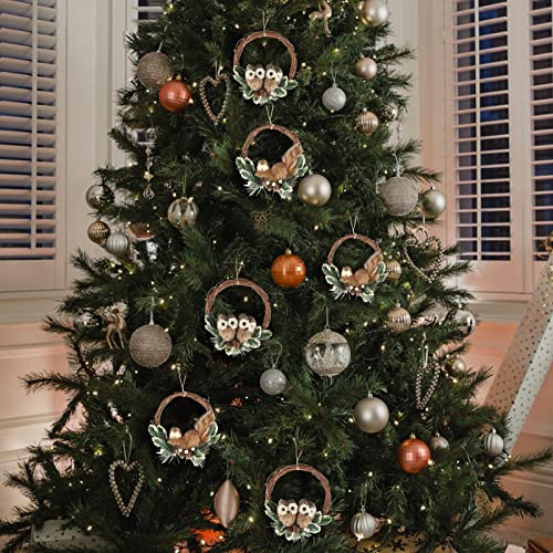 Liphontcta 7.5 Inches Set Of 2 Grapevine Wreath For Christmas Tree Decorations, Garden Sculpture Outdoor Decoration #TOP6