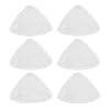 FuMeiJiaJiaJu 6 stks Driehoek Vervangen Mop Hoofd Microfiber Wasbare Reiniging Kleding Pads voor O-Cedar Stoom Mop Onderdelen Cleaner Accessoires