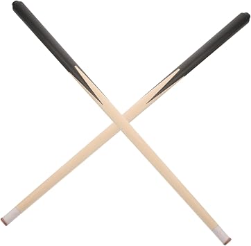 KOMBIUDA 2 Pieces Billiard Pool Cue Sticks for Short Agers Lightweight Smooth Cue Sticks Comfortable Grip