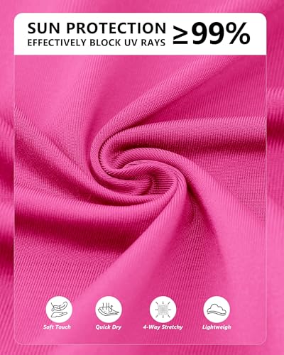 isnowood Women's Sun Protection Long Sleeve Shirts, UPF 50+ UV Swim Rash Guard Shirt, Lightweight Workout Hiking Running Tops4