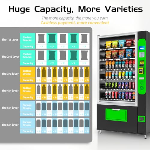 Generic M10 Extra Large Beverage Snack Combo Commercial Refrigerated Vending Machine Bussiness thumb #2