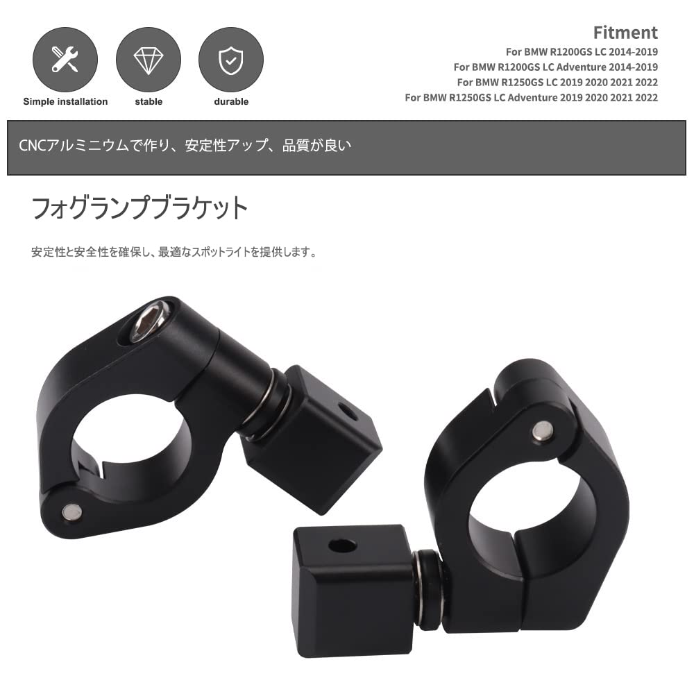 Amazon | AL-mart バイク用 ヘッドライト フォグランプ スポットライト 