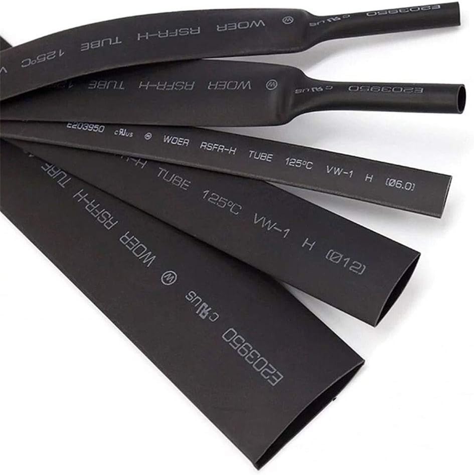 Heat Shrink Tube Wire Cable Sleeve, Assorted Heat Shrink Tubing Insulated Sleeving Wire Connector Protector Shrinkage Ratio 2:1(5M,120 mm)