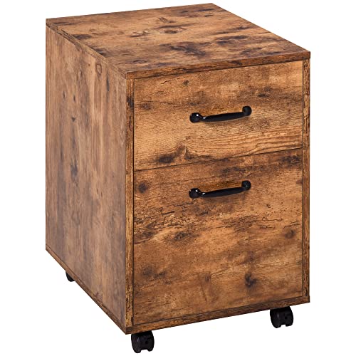 Rolling File with 2 Drawers, Hanging File Folder, Home