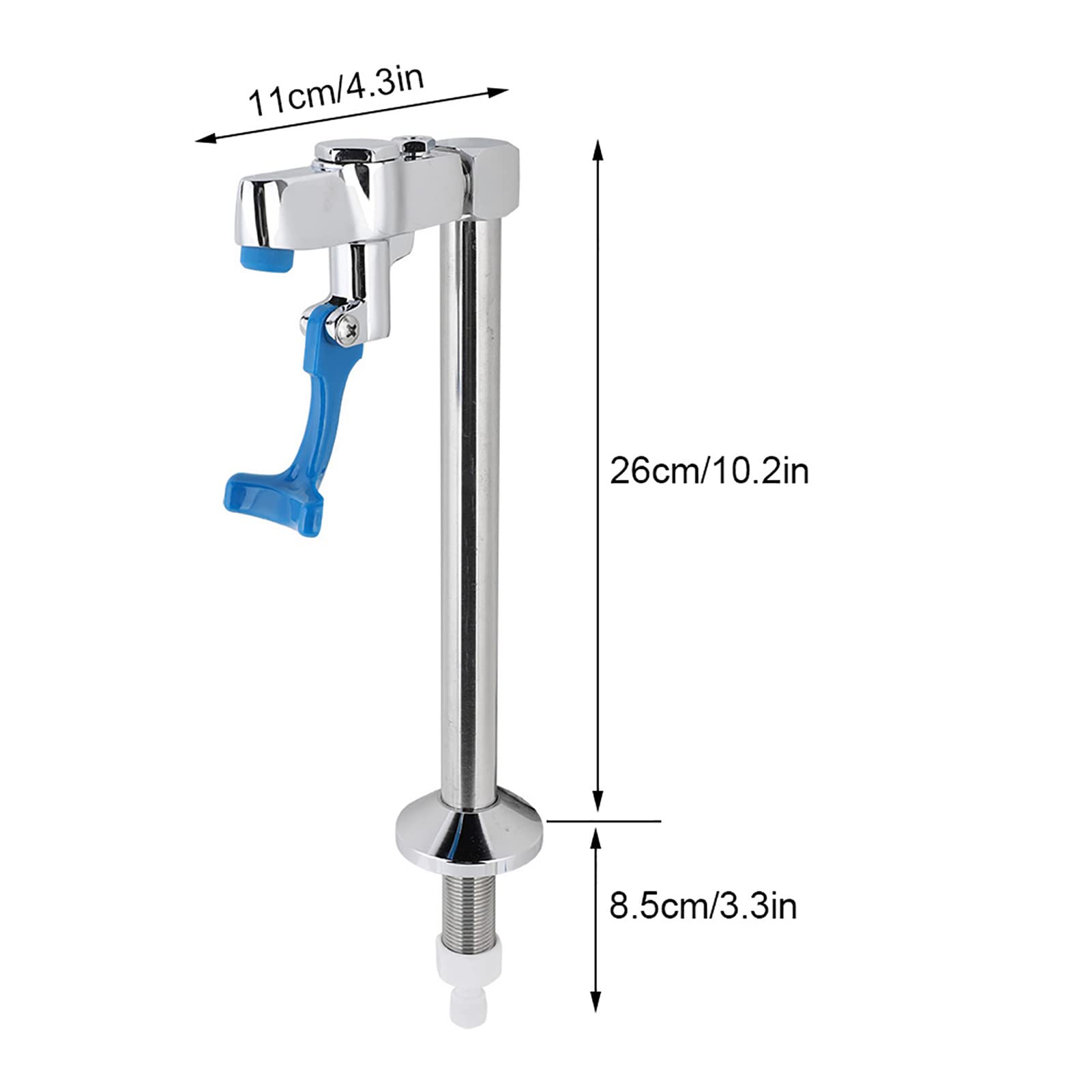 Bateria Kubkowa Push z Opóźnieniem, Szklany Pojemnik do Napełniania Stacji Wodnej (Blat 26cm)
