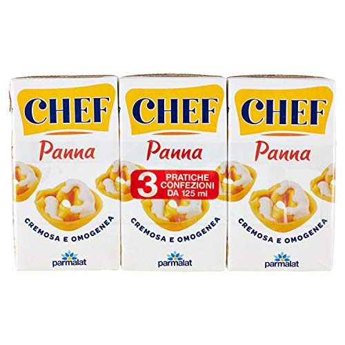 Chef Panna Cucina - Confezione da 3 x 125 ml
