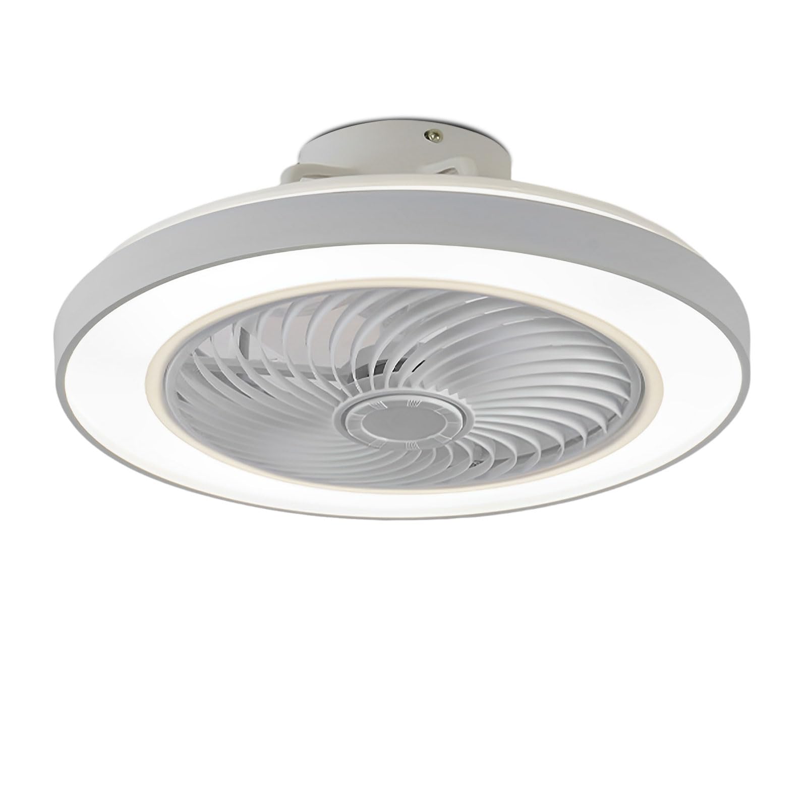 HXYSXHJUO Low Profile Ceiling Fan With Light Smart Small Fans Lights Remote Dimmable LED Flush Mount For Bedroom Kids Room Lounge