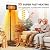 Outdoor Heaters for Patio, 1500W, 3 Heat Modes & 12H Timer, IP54 Waterproof Electric Heater with Adjustable Height, Tip-Over Protection, 78" Portable Infrared Heater for Indoor Outdoor use, Black