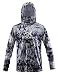 Performance Fishing Hoodie with Face Mask Hooded Sunblock Shirt Sun Shield Long Sleeve Shirt UPF 50 Dry Fit Quick-Dry
