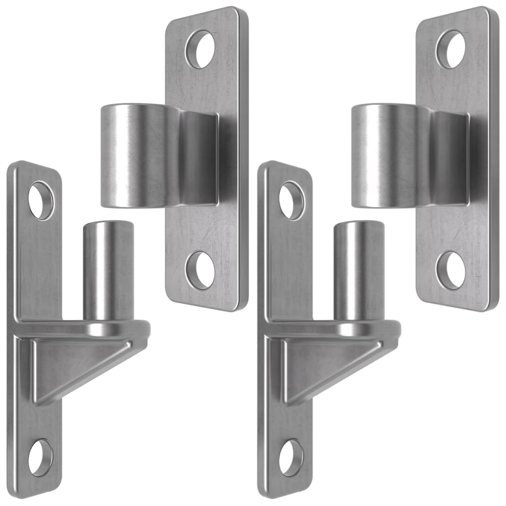 Charnières de portail goupille robustes inox 304 charge 272kg