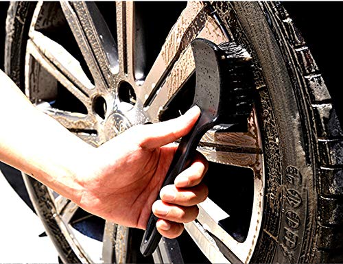 Tire Brush, Black Stiff Bristle Wheel Cleaning Brush, Car Carpet Brush, Detail Brush #TOP3