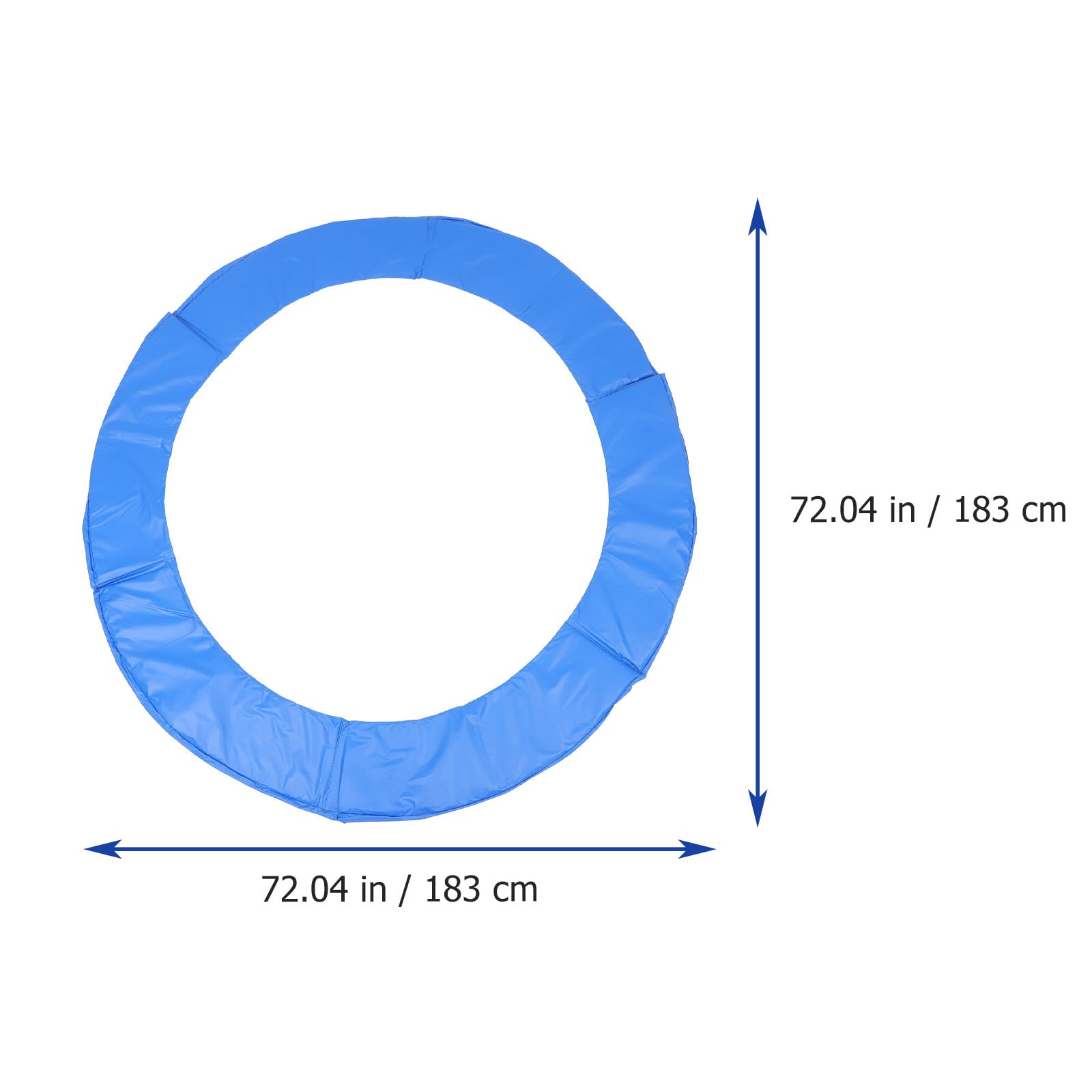 Toyvian Copertura Protettiva in Pvc per Trampolino Materassino Spugnoso Laterale Blu, Protezione Sicurezza e Rivestimento Molla Adatto per Giochi All'aperto