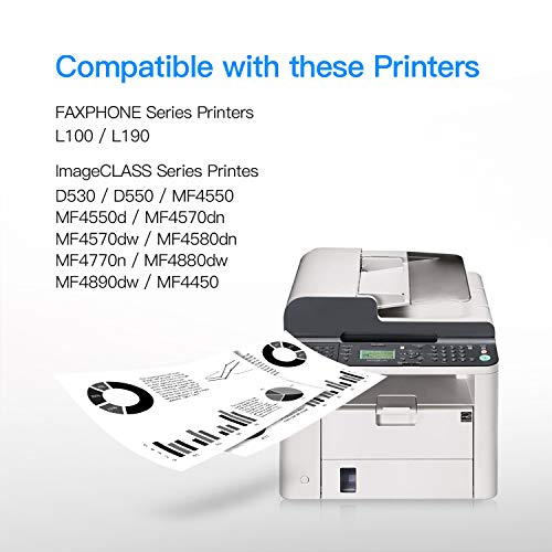 Lxtek Compatible Toner Cartridge Replacement For Canon 128 Crg128 Imageclass D530 D550 Mf4570Dw Mf4770N Faxphone L190 L100 Printer Tray,4-Pack(Black) #TOP1